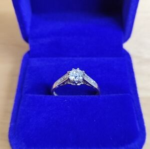 18K and Platinum Diamond Ring